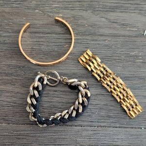 Vintage Gold Tone Bracelet Set